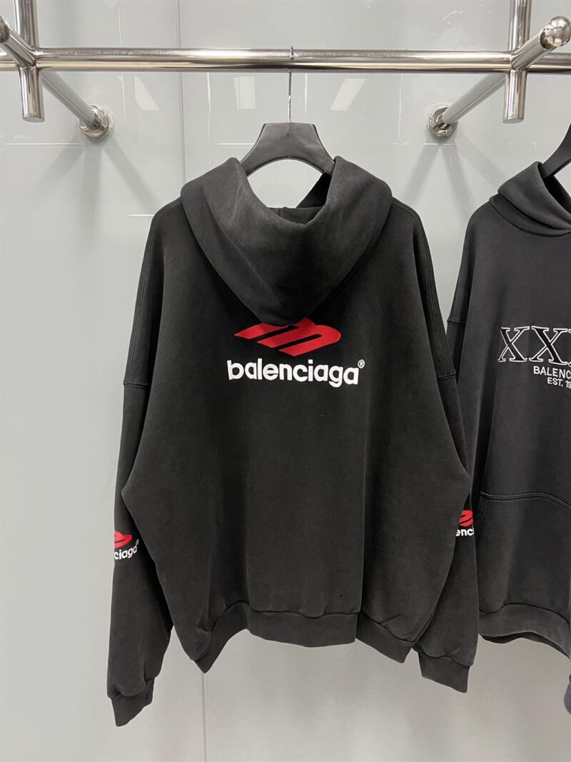 BALENCIAGA 3B SPORTS ICON COTTON HOODIE - BH035