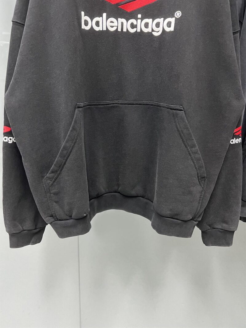 BALENCIAGA 3B SPORTS ICON COTTON HOODIE - BH035