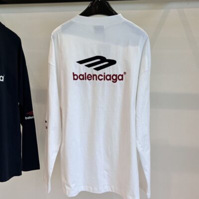 BALENCIAGA 3B SPORTS ICON LONG-SLEEVE SHIRT - BH031