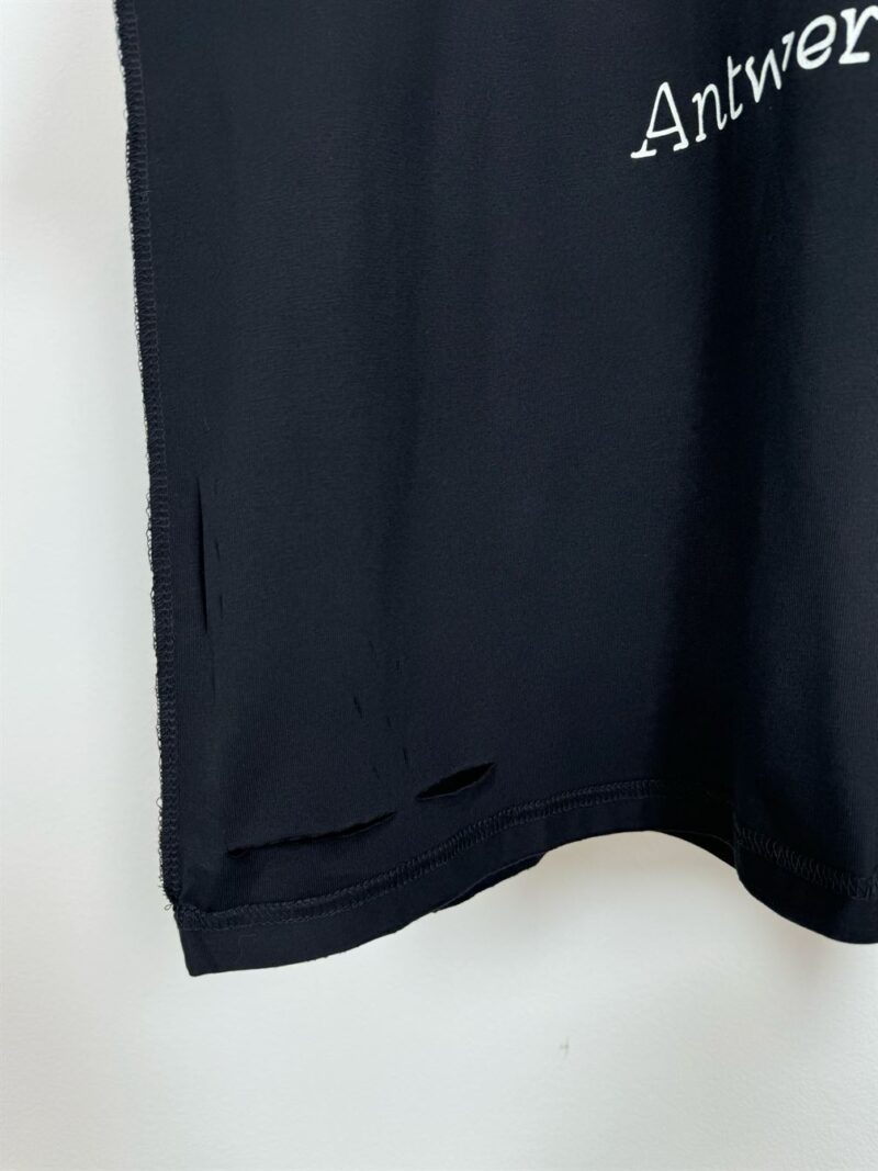 BALENCIAGA ANTWERPEN INSIDE-OUT T-SHIRT OVERSIZED IN BLACK - Y044