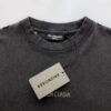 BALENCIAGA BACK T-SHIRT MEDIUM FIT IN BLACK - Y034