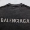 BALENCIAGA BACK T-SHIRT MEDIUM FIT IN BLACK - Y034