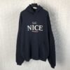 BALENCIAGA BE NICE PRINTED HOODIE - BH016