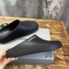 BALENCIAGA BLACK POOL SLIDE CLOGS - E027