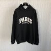 BALENCIAGA CITIES PARIS COTTON JERSEY HOODIE - BH045