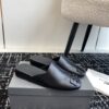 BALENCIAGA COSY BB LOGO MULES IN BLACK - E009