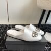 BALENCIAGA COSY BB LOGO PLAQUE MULES - E007