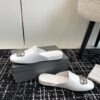 BALENCIAGA COSY BB LOGO PLAQUE MULES - E007