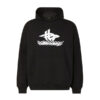 BALENCIAGA COTTON HOODIE IN BLACK - BH017