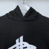 BALENCIAGA COTTON HOODIE IN BLACK - BH017