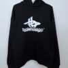 BALENCIAGA COTTON HOODIE IN BLACK - BH017