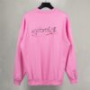 BALENCIAGA COTTON SWEATSHIRT IN PINK - BH024