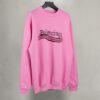 BALENCIAGA COTTON SWEATSHIRT IN PINK - BH024