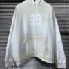 BALENCIAGA CRYPTO HOODIE MEDIUM FIT IN WHITE - BH039