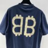 BALENCIAGA CRYPTO T-SHIRT IN BLUE - Y023