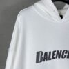 BALENCIAGA DESTROYED LOGO-PRINT HOODIE - BH028