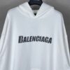 BALENCIAGA DESTROYED LOGO-PRINT HOODIE - BH028