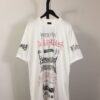 BALENCIAGA DIY METAL T-SHIRT LARGE FIT IN WHITE BLACK RED - Y050