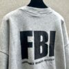 BALENCIAGA FBI CREWNECK SWEATSHIRT - BH033