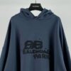 BALENCIAGA HAND-DRAWN BB ICON HOODIE LARGE FIT - BH010