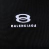 BALENCIAGA INFINITY LOGO OVERSIZE DECONSTRUCTED MIXED MEDIA HOODIE - BH025