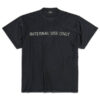 BALENCIAGA INTERNAL USE ONLY INSIDE-OUT T-SHIRT IN BLACK - Y022