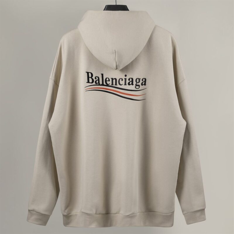 BALENCIAGA LOGO COTTON HOODIE - BH023