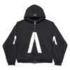 BALENCIAGA MUSIC ARCHIVE SERIES CONNECTED ZIP-UP HOODIE - BH005