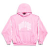 BALENCIAGA NOLOGO HOODIE MEDIUM FIT IN LIGHT PINK - BH008