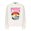 BALENCIAGA TROPICAL PARIS PRINT CREWNECK SWEATSHIRT - BH026