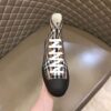 BURBERRY CHECK COTTON HIGH-TOP SNEAKERS - R034