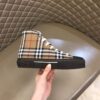 BURBERRY CHECK COTTON HIGH-TOP SNEAKERS - R034