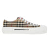 BURBERRY CHECK COTTON SNEAKERS - R035