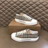 BURBERRY CHECK COTTON SNEAKERS - R035