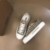 BURBERRY CHECK COTTON SNEAKERS - R035