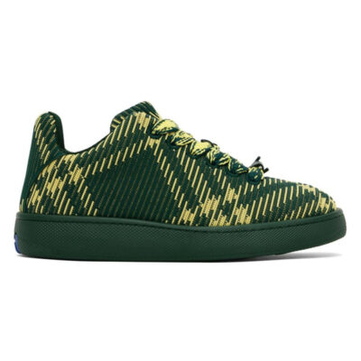 BURBERRY CHECK KNIT BOX SNEAKERS PRIMROSE - R003