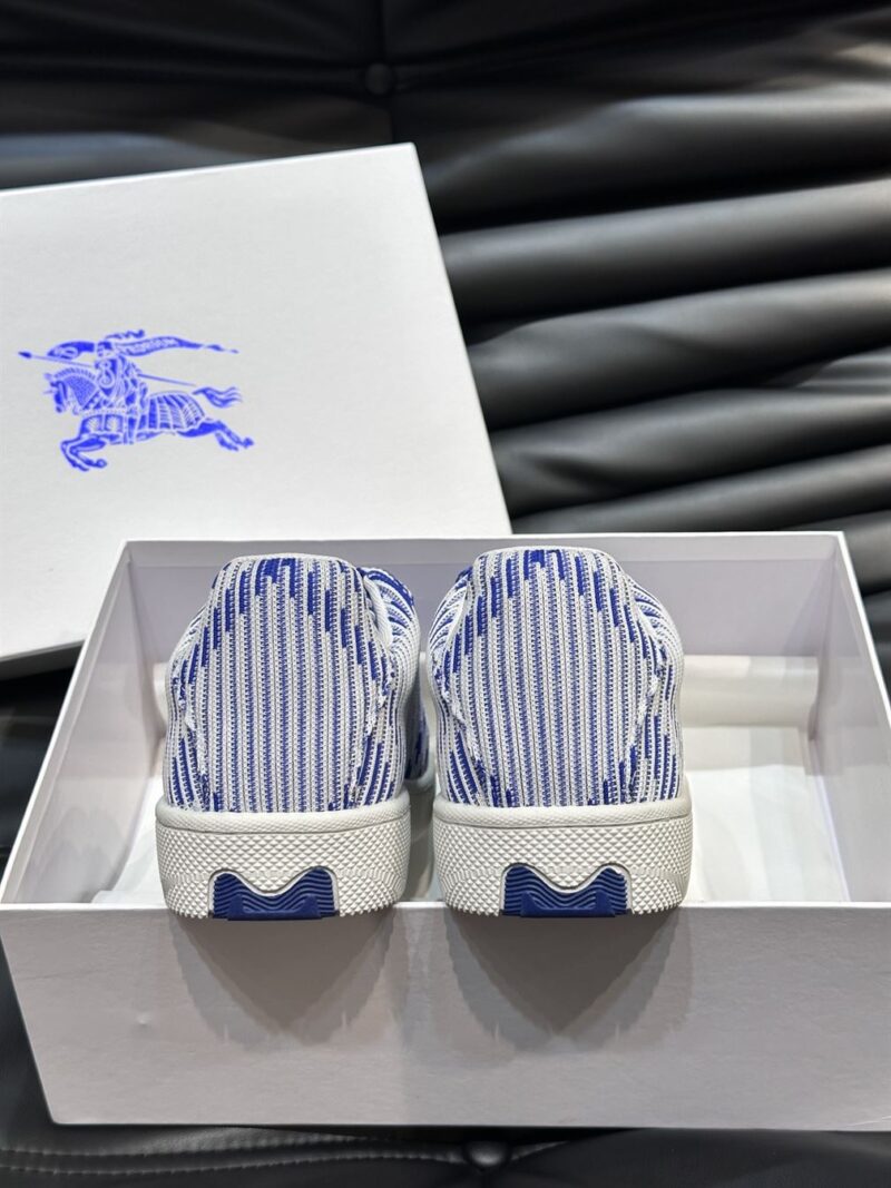 BURBERRY CHECK KNIT BOX SNEAKERS SALT - R002