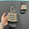 BURBERRY CHECK SLIDES BEIGE - U001