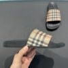 BURBERRY CHECK SLIDES BEIGE - U001