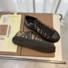 BURBERRY CHECKED LACE-UP SNEAKERS - R018