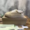 BURBERRY LEATHER AND CHECK COTTON SNEAKERS - R010