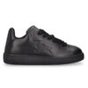 BURBERRY LEATHER BOX SNEAKERS BLACK - R008