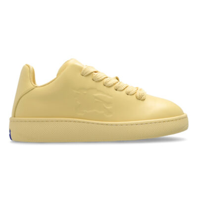 BURBERRY LEATHER BOX SNEAKERS DAFFODIL - R007