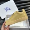 BURBERRY LEATHER BOX SNEAKERS DAFFODIL - R007