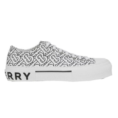 BURBERRY MONOGRAM PRINT COTTON SNEAKERS - R037