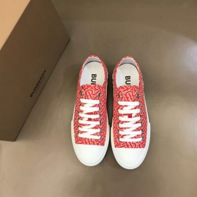 BURBERRY MONOGRAM PRINT COTTON SNEAKERS - R039