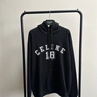 CELINE 16 LOOSE HOODIE IN COTTON FLEECE - CR002