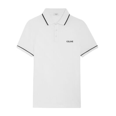 CELINE CLASSIC POLO SHIRT IN COTTON PIQUE - CE006