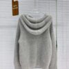 CELINE HOODED SWEATER IN RIBBED WOOL - CR012