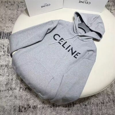 CELINE LOOSE HOODIE IN COTTON FLEECE - CR005